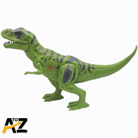Roaring T-Rex Red Light Up Eyes Jurassic Park Tyrannosaurus Rex Dinosaur Toy - Picture 3 of 9